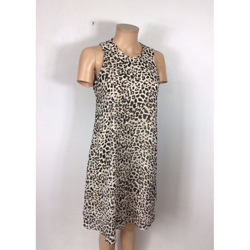 Calvin Klein Leopard Dress Womens 4